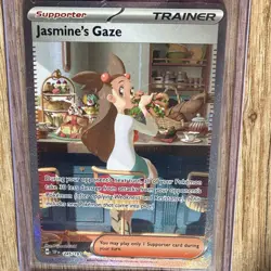 Pokemon TCG SV08 Surging Sparks Jasmine's Gaze 245/191 SIR Holo ENG 2024 - Image 3