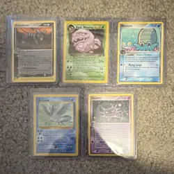 Nintendo Pokemon TCG Team Rocket 5-Card Lot English Regular Houndoom+More - Image 1
