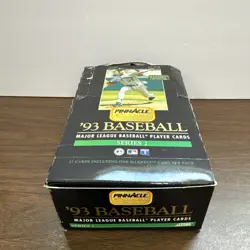 RARE 1993 Pinnacle Baseball Series 2 Box 24 Sealed Super Packs Jeter Rookie Auc4 - Image 1