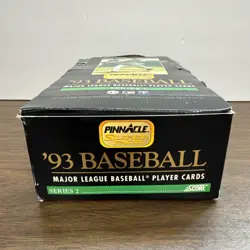RARE 1993 Pinnacle Baseball Series 2 Box 24 Sealed Super Packs Jeter Rookie Auc4 - Image 2