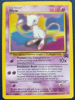 Mew 8 Black Star Promo 2000 Vintage WOTC Pokemon - LP/MP - Image 1