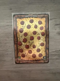 Dead World TCG Deep Dish Pizza 145/184 Holo Rare Card Kickstarter 2025 - Image 1