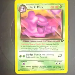 Pokemon TCG Dark Muk 41/82 Team Rocket Unlimited Rare English 60HP - Image 1