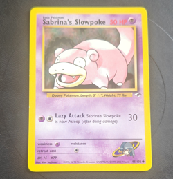 Pokemon TCG Sabrina's Slowpoke 95/132 Gym Heroes Unlimited 50HP 2000 - Image 1