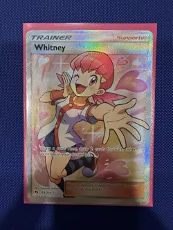 Whitney Full Art Holo Ultra Rare 214/214 Sm-Lost Thunder Pokemon TCG Trainer - Image 1