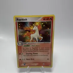 Pokemon TCG Rapidash 13/112 EX FireRed & LeafGreen Reverse Holo Rare 2004 HP - Image 1