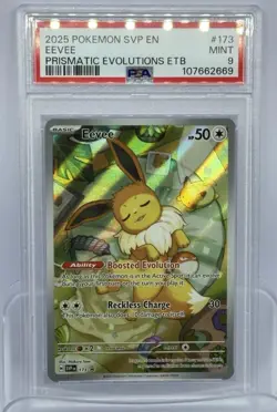 Eevee SVP 173 2025 Sv Scarlet & Violet Promo Cards Holo PSA 9 Pokemon TCG - Image 1