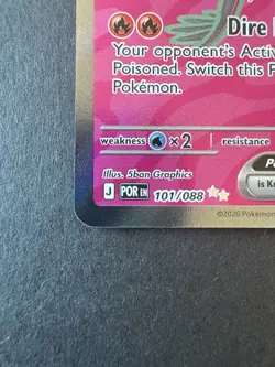 Pokemon TCG Salazzle ex 101/088 Ultra Rare Full Art Holo Perfect Order NM - Image 3