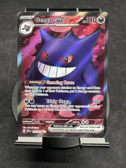 Pokemon Gengar EX TCG Full Art Card 193/162 Sv05: Temporal Forces Ultra Rare NM - Image 4