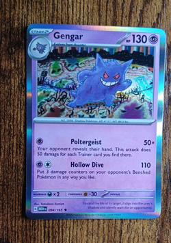 Pokemon TCG Gengar 094/165 SV: Scarlet & Violet 151 Rare Holo English 2023 - Image 1