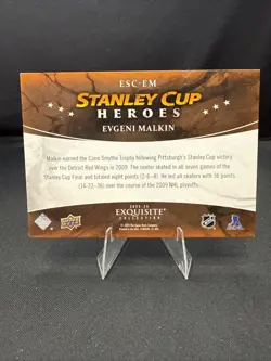 2025-26 Black Diamond Evgeni Malkin Stanley Cup Heroes Exquisite Collection - Image 2