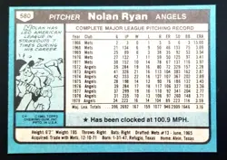 Nolan Ryan - 1980 Topps #580 Angels AL All-Star Near Mint Clean Vintage HOF - Image 2