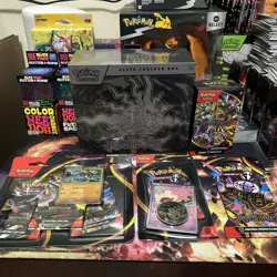 Pokemon Pitch Black Etb Booster Bundle Lot Triple Pk Single Pk Sleeve Pk - Image 1