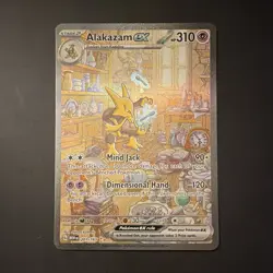 Pokemon Alakazam ex 201/165 SIR Sv: Scarlet & Violet 151 Full Art Holo EN 2023 - Image 1