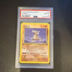 Pokemon Wizards Cubone Jungle 1st Edition 50/64 Common English 1999 PSA 8 - Image 1