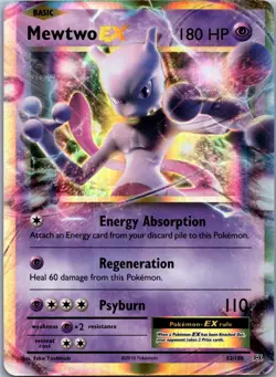 Mewtwo EX 52/108 XY - Evolutions Ultra Rare NM Pokemon TCG - Image 1