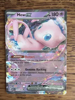 Pokemon TCG Mew EX Scarlet Violet-151 151/165 Holo Double Rare - Image 1