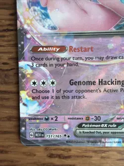 Pokemon TCG Mew EX Scarlet Violet-151 151/165 Holo Double Rare - Image 2