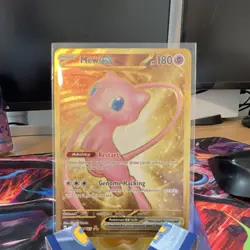 Pokemon TCG Mew ex 205/165 Full Art Double Rare Holo Scarlet & Violet 151 180 HP - Image 1