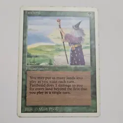Magic: The Gathering Fastbond Revised Edition Enchantment Card Regular - Image 1