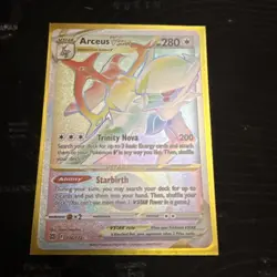 Pokemon TCG Arceus VSTAR Rainbow Secret Rare Card 176/172 Brilliant Stars - Image 1