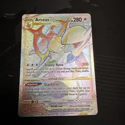 Pokemon TCG Arceus VSTAR Rainbow Secret Rare Card 176/172 Brilliant Stars - Image 2