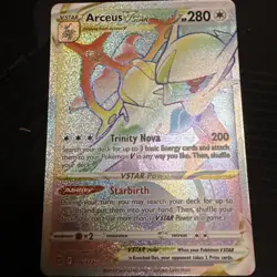 Pokemon TCG Arceus VSTAR Rainbow Secret Rare Card 176/172 Brilliant Stars - Image 3