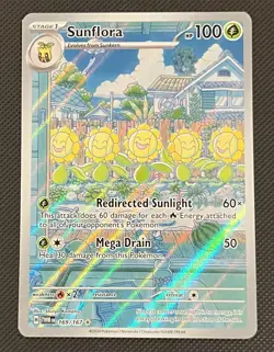 Pokemon Sunflora 169/167 Twilight Masquerade Scarlet & Violet Illustration Rare - Image 1
