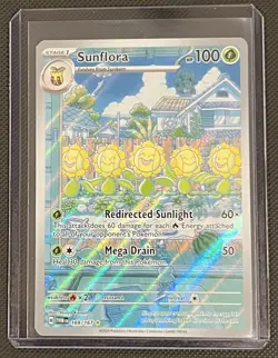 Pokemon Sunflora 169/167 Twilight Masquerade Scarlet & Violet Illustration Rare - Image 3
