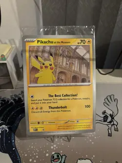 Pokemon TCG Pikachu At The Museum Jumbo Card - Image 1