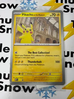 JUMBO Pikachu at the Museum Oversized Black Star Promo Card Pokemon Sealed *5a - Image 1