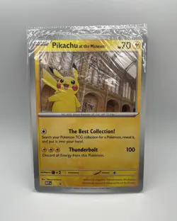 Pokemon TCG Pikachu At The Museum - Jumbo Sealed Promo Card Oversized - Image 1