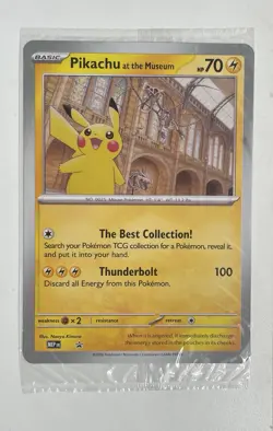 Pokemon TCG Pikachu At The Museum Jumbo Oversized Card Sealed - Image 1
