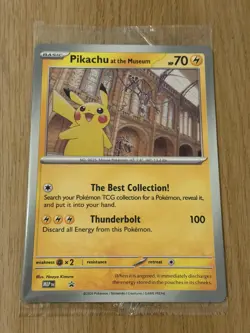 Pokemon TCG Pikachu At The Museum Jumbo Promo Card 2026 - Sealed - New - Image 1