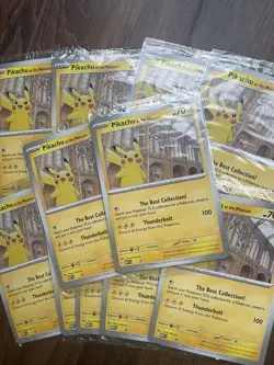 Pokemon TCG Pikachu At The Museum Jumbo Card Promo x 12 ✅ - Image 3