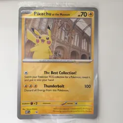 Jumbo Pikachu At The Museum Black Star Promo Sealed Pokemon Card - Image 1