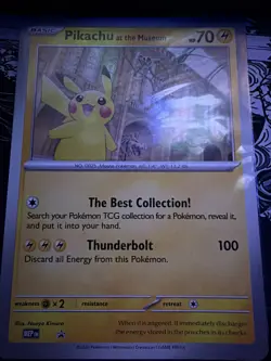Jumbo Pikachu At The Museum Promo Pokemon Card - Image 1