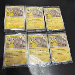 Pokemon Pikachu At The Museum Sealed Jumbo Card Promo Card x6 - Image 1