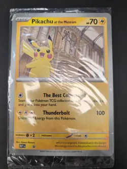 Jumbo Pikachu At The Museum Black Star Promo Sealed Pokemon Card - Image 1
