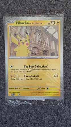 Pokemon TCG Pikachu At The Museum Jumbo Card Promo X2 - Image 2