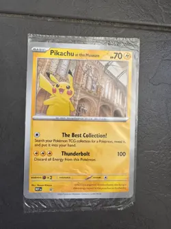 Pikachu At The Museum Jumbo Promo Pokemon Card - Image 1