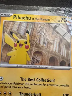 Pikachu At The Museum Jumbo Promo Pokemon Card - Image 2