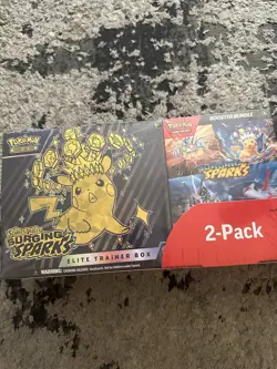 2x Pokemon Surging Sparks Elite Trainer Box ETB + Booster 2-Pack Costco Bundles - Image 2