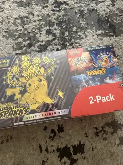 2x Pokemon Surging Sparks Elite Trainer Box ETB + Booster 2-Pack Costco Bundles - Image 3