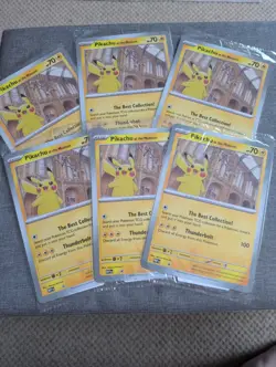 Pikachu At The Museum Promo X6 Pokemon Jumbo Card Bundle New Sealed - Image 1