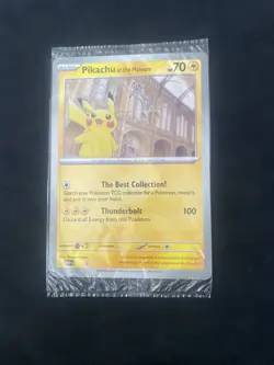 Pokemon TCG Pikachu At The Museum Promo Card Jumbo - Image 1