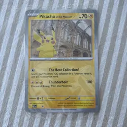 Pokemon Pikachu At The Museum Jumbo Promo Card Sealed English Natural History UK - Image 1