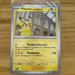 Pokemon - Pikachu at the Museum SEALED - Jumbo Promo Card - Image 1
