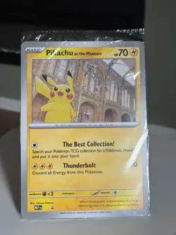 Pokemon Pikachu at the Museum Promo SEALED✅ Jumbo Card - Image 1