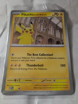 Pokemon TCG Pikachu At The Museum Jumbo Promo Card Brand New Sealed - Image 1